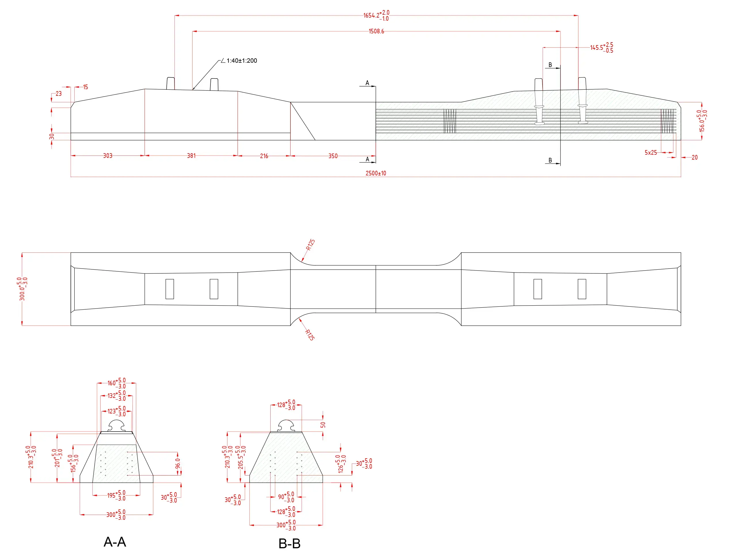 Vasúti talpfa PS83/SB/49E1