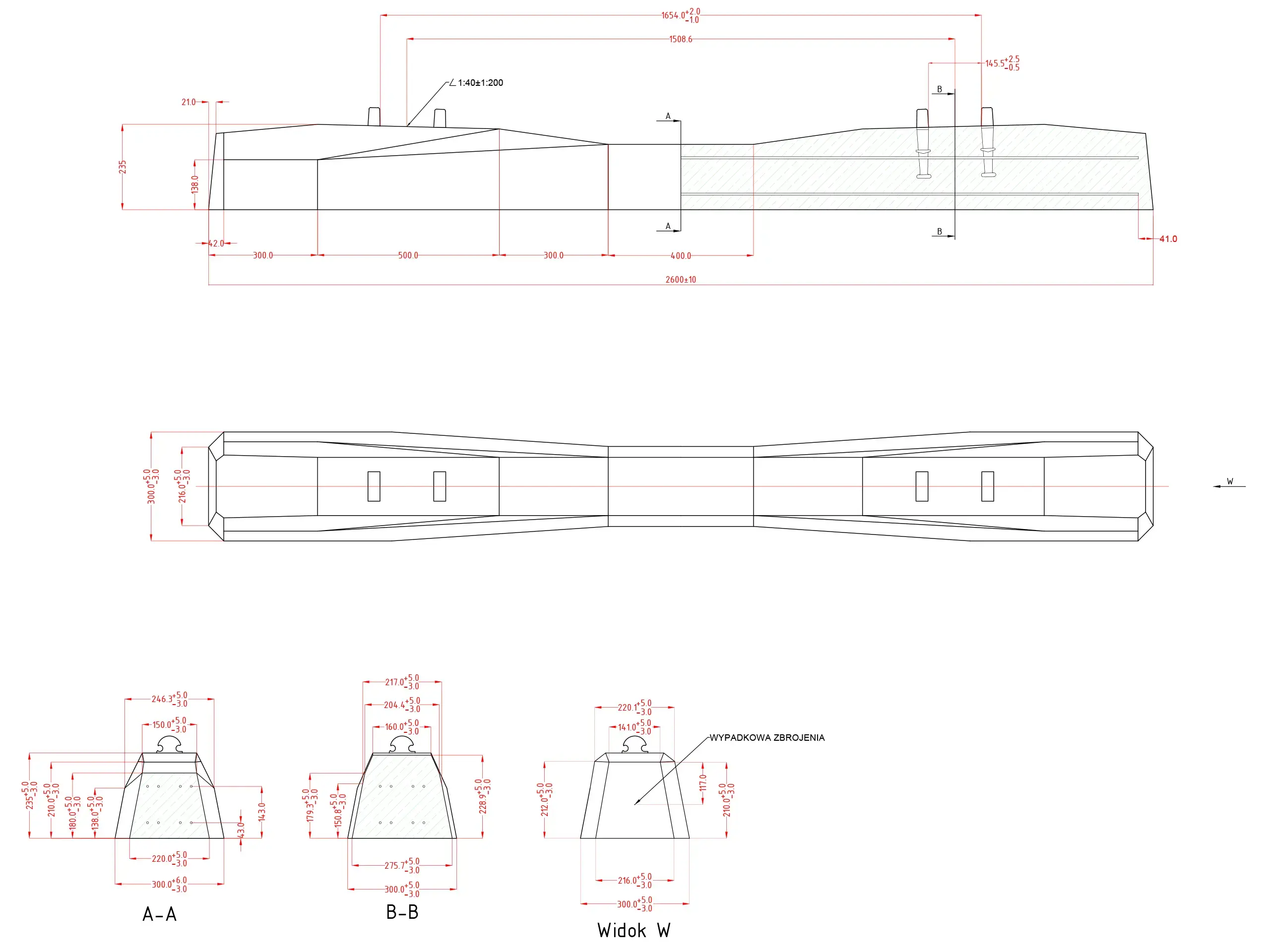 Railway sleeper PS94/SB/49E1